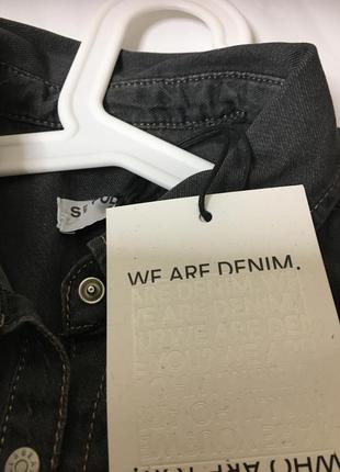 Denim рубашка джинс pull&bear7 фото