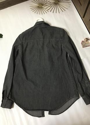 Denim рубашка джинс pull&bear 4