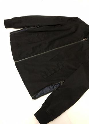 Чоловіча чорна куртка/вітровка, розмір м, коттон7 фото