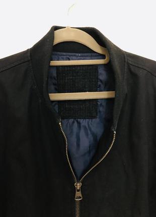 Чоловіча чорна куртка/вітровка, розмір м, коттон4 фото