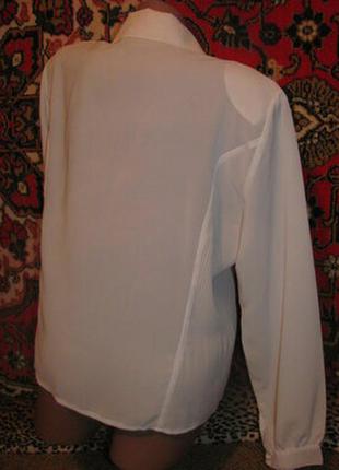 Красива ошатна шифонова блузка з вишивкою під старовину ретро вінтаж вінтажна5 фото