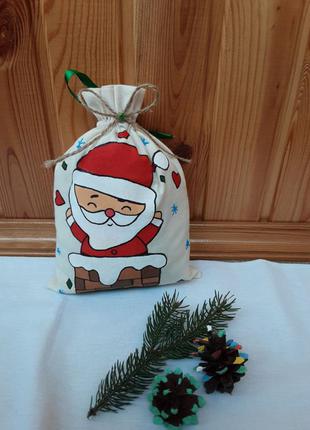 Новогодний пакет/новогодняя упаковка/ мешочек для новогодних подарков
