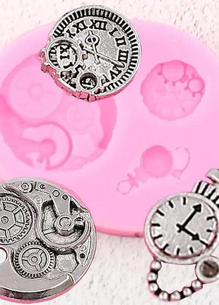 Молд силіконовий "стімпанк механізми" маленький розмір молдовського 5*4см, силікон