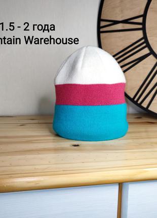 Осенняя теплая двойная детская шапка mountain warehouse