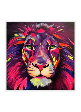 Алмазна мозаїка лев