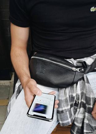Бананка чоловіча шкіряна , поясна сумка