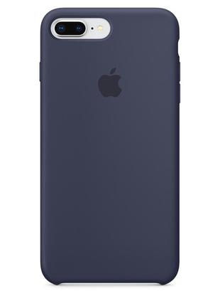Чохол silicone case на iphone 7 / 8 plus midnight blue1 фото
