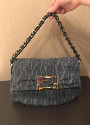 Джинсовая сумка fendi2 фото