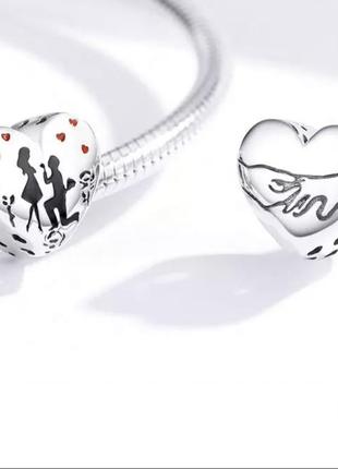 Серебряный шарм на браслет