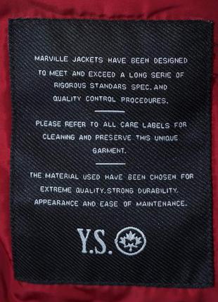 Чоловіча куртка-бомбер від італійського бренду marville vintage canadian5 фото