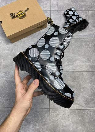 Черевики dr martens jadone polka dot black