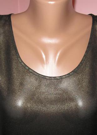 Зимняя распродажа!!! шифоновая блузочка с золотистым напылением от limited collection4 фото