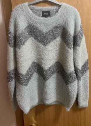 Голубой свитер женский свитер зимний свитер4 фото