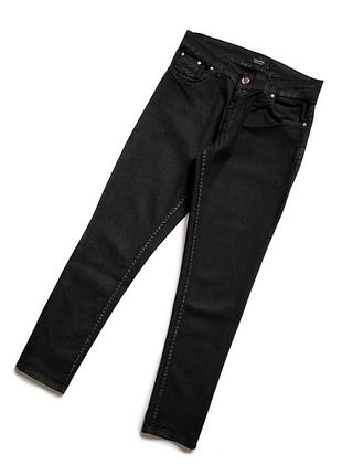 Ysatis джинсы чёрные блестящие с люрексом стречевые