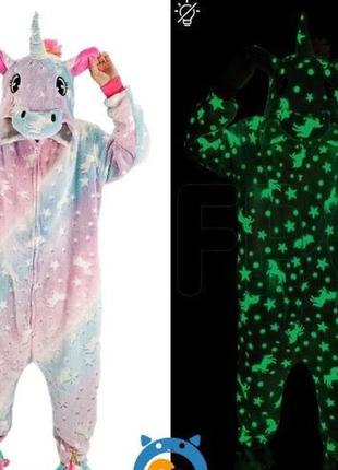 Кигурумі  піжама единоріг світиться в темноті для дітей та дорослих, більше 100 моделей , опт/дроп/роздріб1 фото