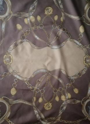 Gim renoir винтажный платок с лошадками.3 фото