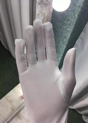 Перчатки рукавички белые длинные до локтя4 фото