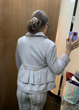 Сіре пальто коротке пальто вкорочене пальто жіноче пальто весняно пальто6 фото