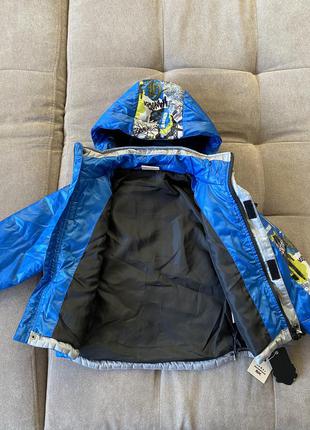 Новая демисезонная куртка на мальчика, skorpian, 104р.2 фото