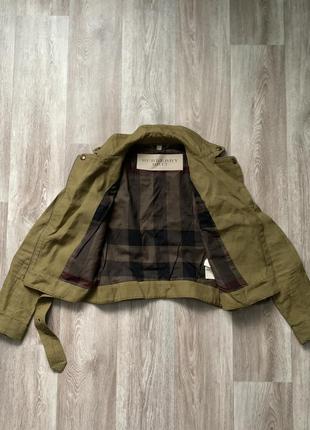Новая курточка burberry brit “patchford” linen moro jacket7 фото