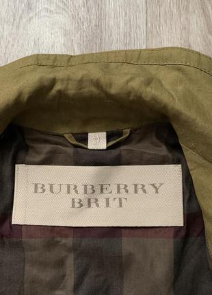 Новая курточка burberry brit “patchford” linen moro jacket8 фото