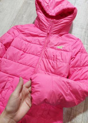 Теплая красивая розовая куртка hollister3 фото