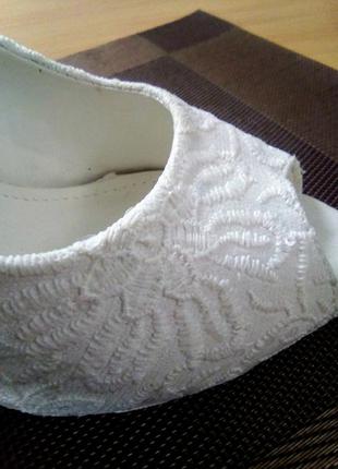 Красиві весільні туфлі style choes, 38 розмір.5 фото