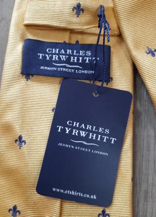 Брендовый 100% шелк новый стильный галстук  от charles tyrwhitt4 фото
