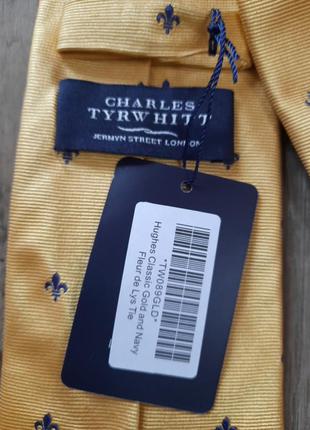 Брендовий 100% шовк новий стильний краватка від charles tyrwhitt5 фото