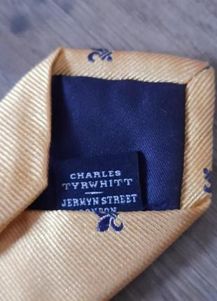 Брендовый 100% шелк новый стильный галстук  от charles tyrwhitt6 фото