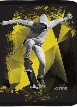 Папка об'ємна на блискавці, в5, cool skateboarder kite