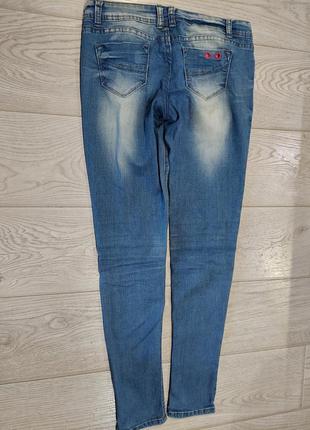 Модные джинсы скинни 26 размер в хорошем состоянии6 фото