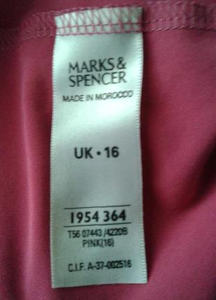 Малиновая блузка топ без рукавов marks & spencer marks & spencer6 фото