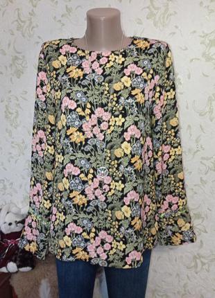 Блуза квітковий принт uk10