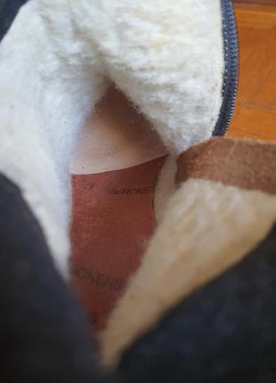 Зимові шкіряні чоботи молниz каблук lavorazione artigianale 39eu italy8 фото