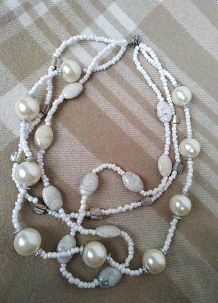 Колье ожерелье тройное.