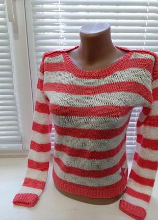 Светр в смужку яскравий модний