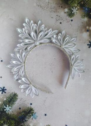 Корона новогодняя снежинка снігова королева