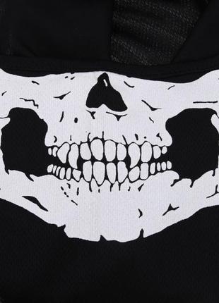 Балаклава маска с рисунком черепа челюсть унисекс