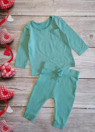 Бавовняний натільний легкий комплект піжама george на дитину 3-6 місяців