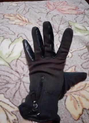 Перчатки кожа. 5