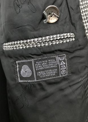 Шерстяной пиджак angelo litrico двубортный блейзер в мужском стиле5 фото