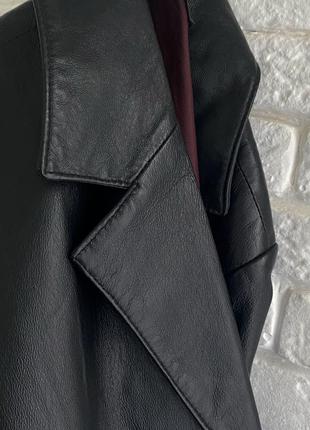 Куртка пиджак из натуральной кожи genuine leather6 фото