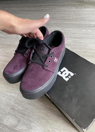 Кеди dc shoes вельвет3 фото