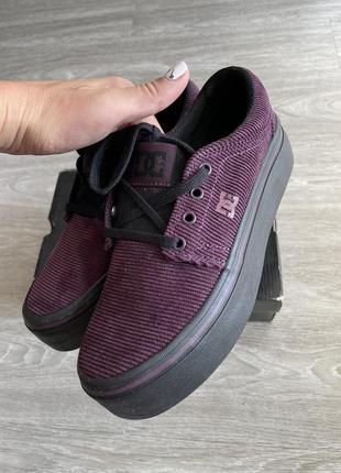 Кеди dc shoes вельвет