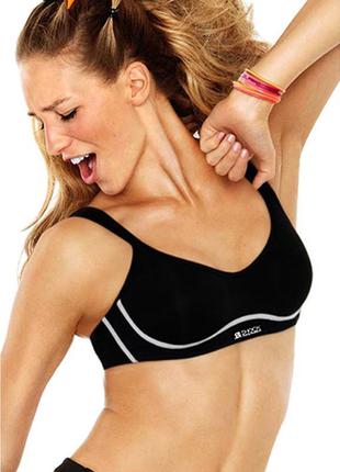 70е 32е/65f великолепный сплошной спортивный мягкий бюстгальтер с гибкими косточками shock absorber