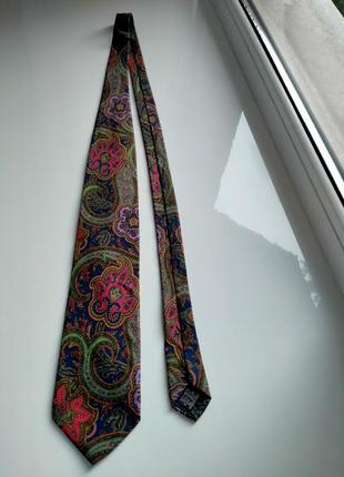 Вінтажний краватка yves saint laurent ysl з візерунком