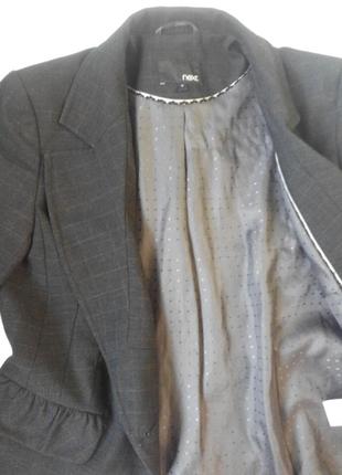 Деловой классический серый брючный костюм next, размер м, качество супер5 фото