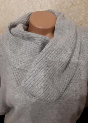 Оригінальний сірий джемпер, светр, пуловер, р. 20,ангора4 фото