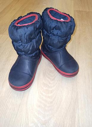 Детские сапоги crocs kids winter puff boot c10